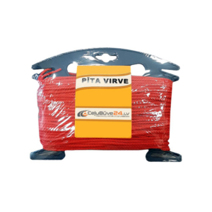 Pīta sarkana virve ar plastmasas turētāju, d3mmx50