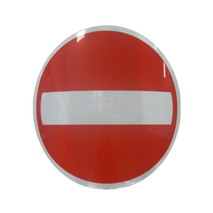 Aizlieguma zīme (metāla) Nr.301/Iebraukt aizliegts, 2.izm., 750x700mm (izliekta), 2. atstarošanas klase