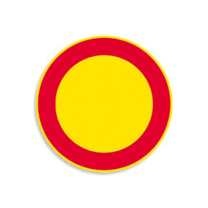 Stiklašķiedras ceļa zīme Nr. 302, d. 700mm, 1. atstarošanas klase