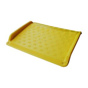 Pagaidu PVC uzbrauktuve (rampa), 1200x985x90mm (dzeltena) [MEL]