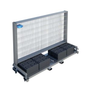 Mobilo žogu transportēšanas palete (3530x1144x447mm), 30 žogiem un pēdām