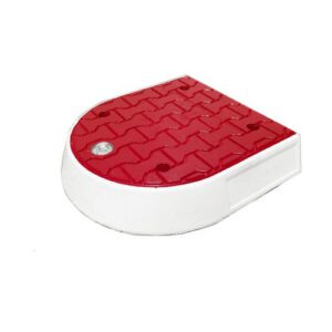 Drošības salas MINI nobeiguma elements 500x500x130mm, gumijas (ar atstarojošu malu un stikla atstarotājiem), sarkans [GH]