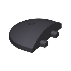 Ātruma slāpētāja (guļošā policista) 180 LONG beigu elements, 300x200x56mm (melns) [GH]