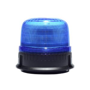 LED bākuguns uz magnēta un 3 skrūvēm (ar dimanta tipa kupolu), zila, R65 (24LED)