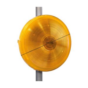 Brīdinājuma signāllukturis d=340mm (20 000cd), dzeltens (stiprināms pie staba), bez stiprinājuma [NI]