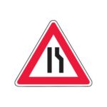 Brīdinājuma zīme Nr.108/Ceļa sašaurinājums, 1200x1200mm, 2. atstarošanas klase