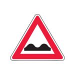 Brīdinājuma zīme Nr.112/Nelīdzens ceļš, 1200x1200mm, 1. atstarošanas klase