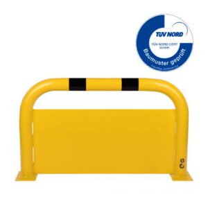 Metāla aizsargbarjera ar aizsargplāksni apakšā (krāsota), 600x1000mm [DAN]