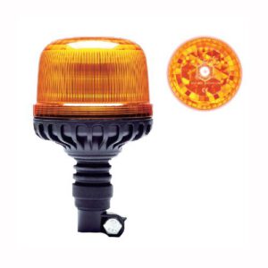 LED bākuguns uz elastīgā turētāja (ar dimanta tipa kupolu), oranža, R65 (24LED)