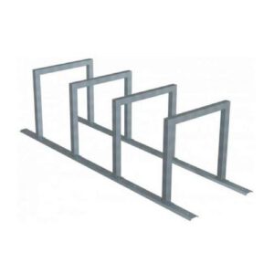 Velosipēdu statīvs 4 velosipēdiem ar sliedi piestiprināšanai (l=2800mm), karsti cinkots [SCH]