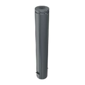 Metāla stabiņš ORNA 40195, betonējams ar pamatnes enkuru, d=193mm, h=950mm (karsti cinkots, pelēks DB 703) [SCH]