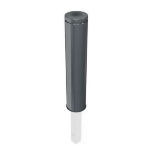 Metāla stabiņš ORNA 40195 (izņemams), ar trijstūrveida atslēgu, d=152mm, h=950mm (karsti cinkots, pelēks DB 703) [SCH]