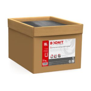BORNIT® Schienenvergussmasse S uz sliedēm lejama (karsējama) masa, 12kg kartona kaste