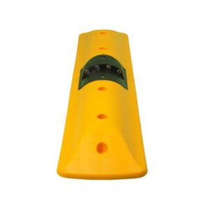 PVC automašīnu atdure jeb parkošanās barjera ar stikla atstarotājiem abos virzienos, 1000x220x70mm [TEM]