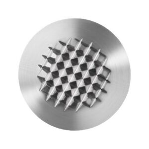 Taktila elements KD1 (piramidāla virsma, kupola forma) d35x4mm ar metinātu tapu (AISI 316L)