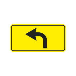 Finiera ceļa zīme Nr.733 Apbraukšanas ceļa virziens, 700x350mm, 1. atstarošanas klase