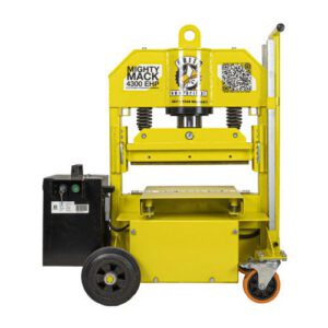 Giljotīna uz 4 riteņiem (elektrohidrauliska, 20t) max. w=430mm (max. h=10-120mm) [ORI]