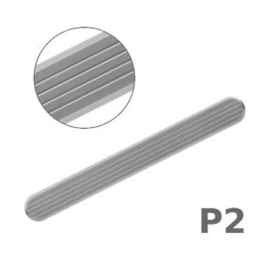 Taktila elements P2 (taustes indikators), 280x17x3mm, garens ar rievotu virsmu