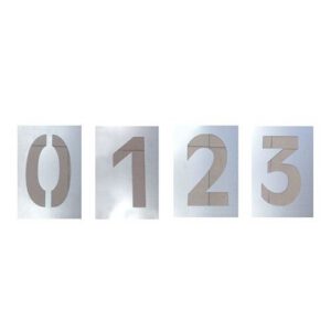 Ciparu trafaretu komplekts (0-9), metāla 210x300mm