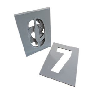 Ciparu trafaretu komplekts (0-9), stiklšķiedras 300x420mm (h=290mm; 3mm)