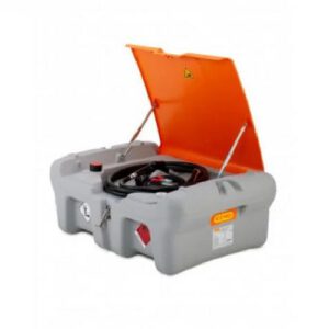 Mobilā dīzeļdegvielas uzpildes un uzglabāšanas tvertne DT MOBIL EASY pick-up, 210l ar 24V elektrisko sūkni (ar veramu vāku)