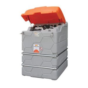 Stacionārā dīzeļdegvielas uzpildes un uzglabāšanas tvertne ārai CUBE Outdoor Basic 1500L ar 230V elektrisko sūkni