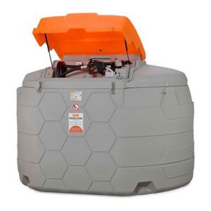 Stacionārā dīzeļdegvielas uzpildes un uzglabāšanas tvertne ārai CUBE Outdoor Basic 5000L ar 230V elektrisko sūkni