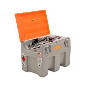 Mobilā dīzeļdegvielas uzpildes un uzglabāšanas tvertne DT MOBIL EASY (sertificēta), 460l ar 12V elektrisko sūkni (ar veramu vāku)