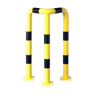 Metāla stūru aizsargbarjera (cinkota un krāsota), d=60mm, 640x640x1000mm [MOT]