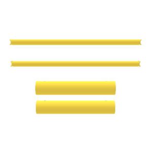 Elastīgās drošības barjeras (LIMA) cauruļu komplekts, 2x1510mm (d=63mm) + 2x930mm (d=160mm) [DAN]