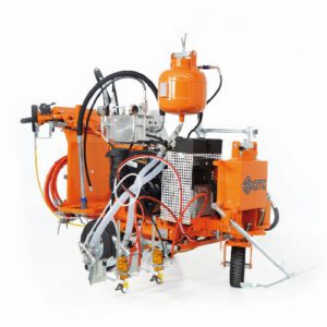 Līniju krāsošanas ierīce AR40ITP-2C (2 pistoles, kompresors, Petrol benzīna dzinējs) [CM]