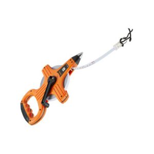 Metāla mērlenta (oranžā korpusā), 12x5mm x 30m [VE]