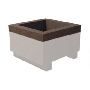 Pārstrādātas plastmasas puķu poda paaugstinājums 1100x1100x90mm [HA]