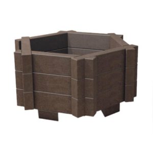 Pārstrādātas plastmasas puķu pods (sešstūra) 1080x620x440mm [HA]