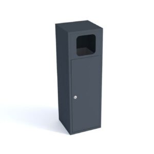 Metāla atkritumu tvertne (cinkota un krāsota), 40l [KRO]