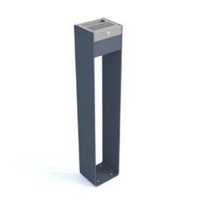 Pelnu trauks (cinkots un krāsots tērauds), stiprināms pie pamatnes ar skrūvēm [KRO]