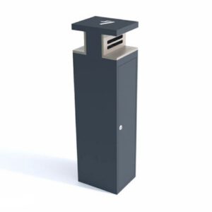 Pelnu trauks (cinkots un krāsots tērauds), stiprināms pie pamatnes [KRO]