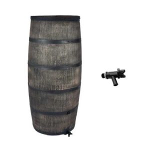 Plastmasas tvertne (muca) lietus ūdens uzkrāšanai BRUNO (ar krānu), 500l [EF]