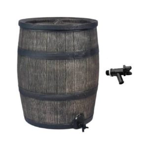 Plastmasas tvertne (muca) lietus ūdens uzkrāšanai BRUNO (ar krānu), 120l [EF]