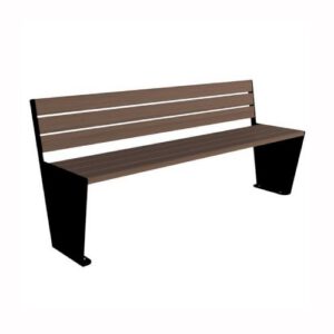 Tērauda soliņš ar atzveltni, 1820mm (cinkots/krāsots RAL tonī)