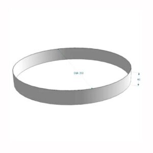 Nerūsējošā tērauda pamatne betona atkritumu tvertnei (d=350mm)