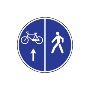 Rīkojuma zīme Nr.419/Gājēju un velosipēdu ceļš, d.900mm, 1. atstarošanas klase