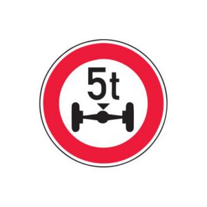 Aizlieguma zīme Nr.313/Ass slodzes ierobežojums, d.900mm, 2. atstarošanas klase