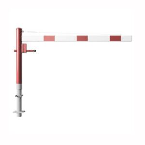 Horizontāli grozāma barjera (ar metāla trosi) bez atbalsta staba (ar euro-profila cilindra slēdzeni), 2000mm (betonējama) [SCH]