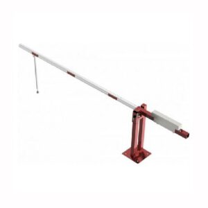 Paceļama barjera ar pretsvaru un atbalsta kāju (ar euro-profila cilindra slēdzeni), 3000mm (skrūvējama pie pamatnes) [SCH]