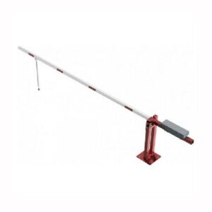 Paceļama barjera ar pretsvaru un atbalsta kāju (ar euro-profila cilindra slēdzeni), 4000mm (skrūvējama pie pamatnes) [SCH]