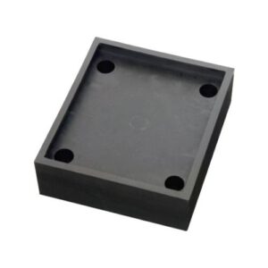 Gumija (melna; poliuretāna) metāla aizsargbarjerām, 166x146x50mm [MO]