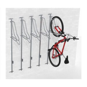 Velosipēdu statīvs WALL PREM 5 (stiprināms pie sienas), riepas platumam līdz 55mm (cinkots)[KRO]