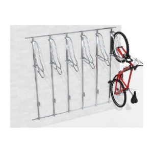 Velosipēdu statīvs WALL PREM 6 ar atbalsta profiliem (stiprināms pie sienas), līdz 55mm [KRO]