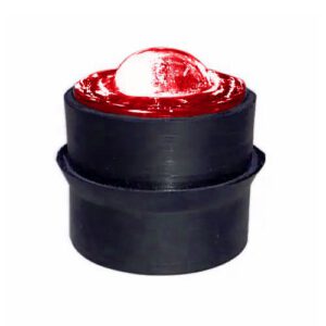 Stikla atstarotājs d=50mm, h=50mm (sarkana) [W]